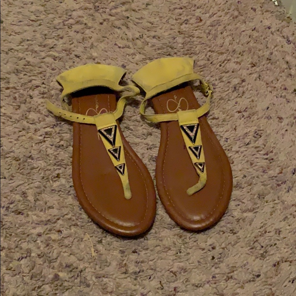 Yellow sandals